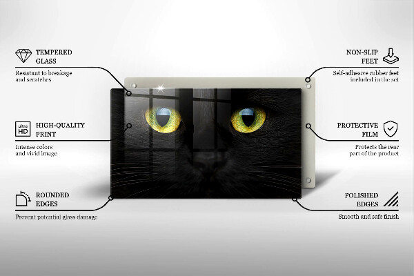 Chopping board Animal cat eyes