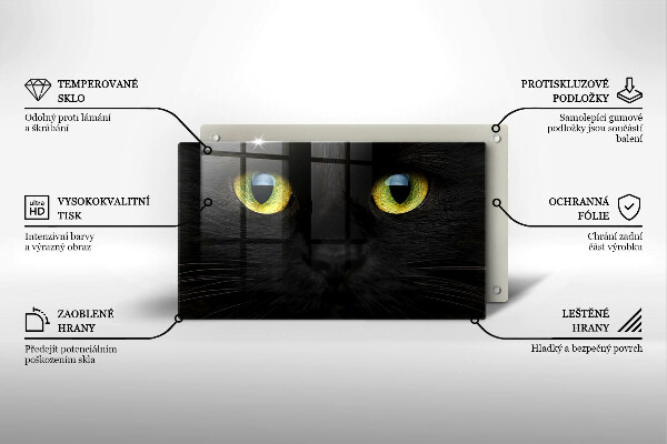 Chopping board Animal cat eyes