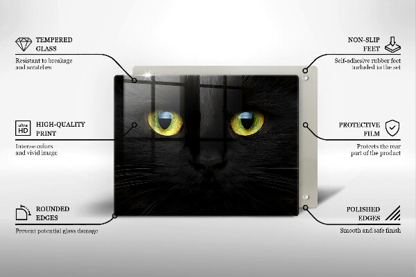 Chopping board Animal cat eyes