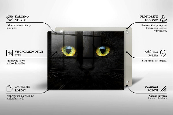 Chopping board Animal cat eyes