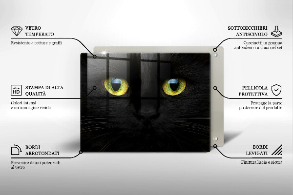 Chopping board Animal cat eyes