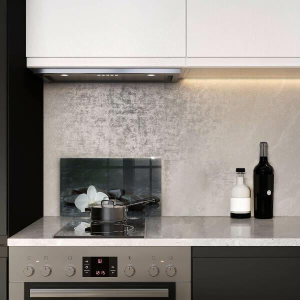 Chopping board White flower stones Zen