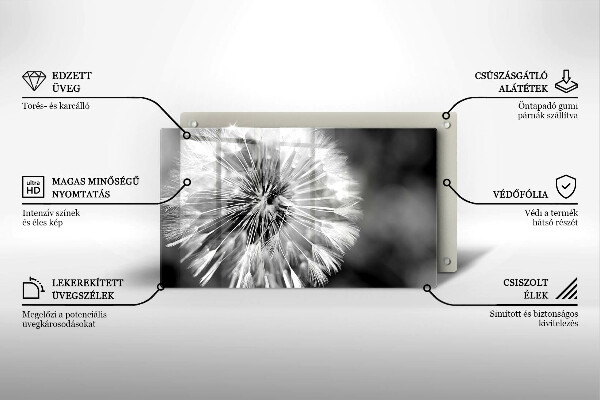 Chopping board Delicate dandelion