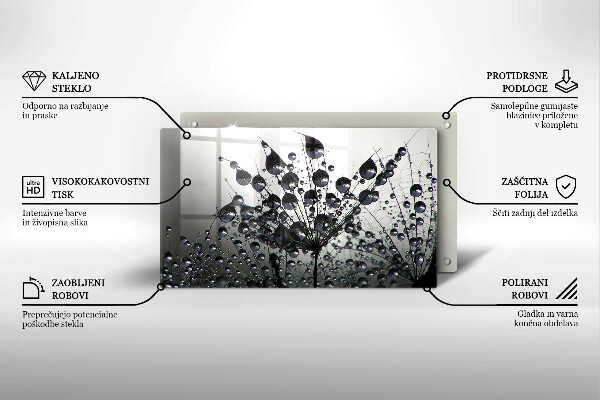 Chopping board Dandelions and dew