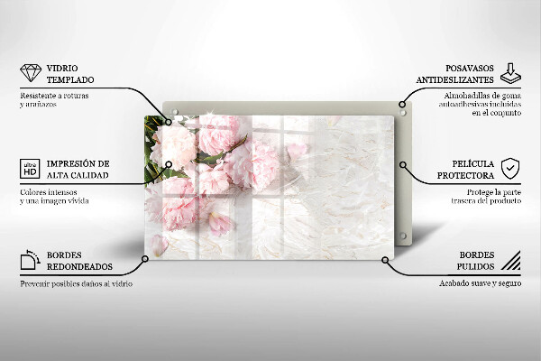 Chopping board Delicate roses flowers