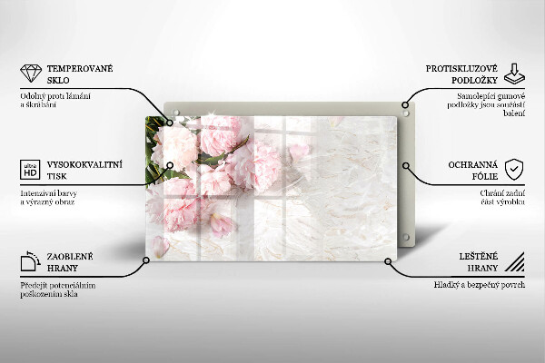 Chopping board Delicate roses flowers