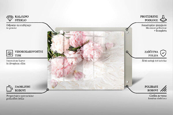 Chopping board Delicate roses flowers