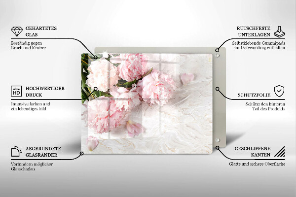 Chopping board Delicate roses flowers