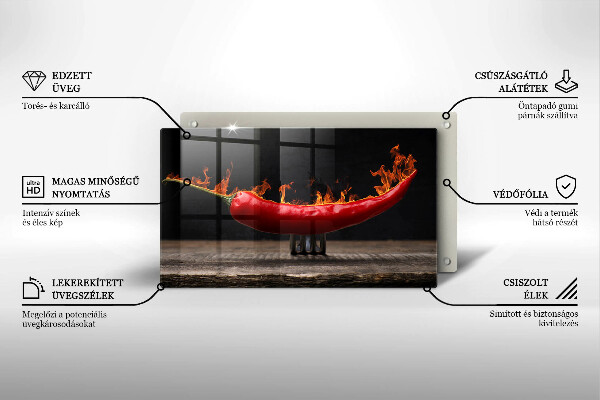 Chopping board Hot chili pepper