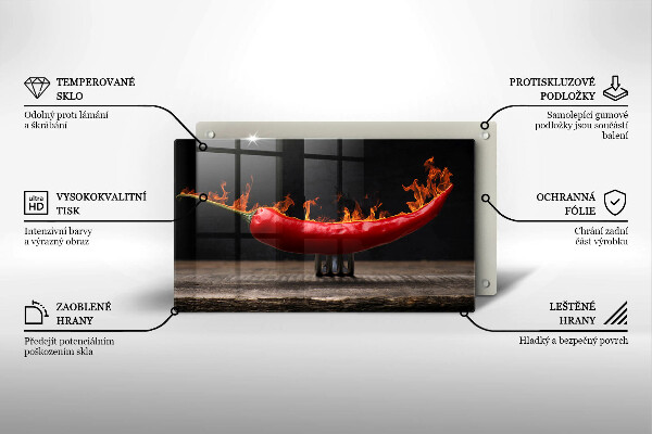 Chopping board Hot chili pepper