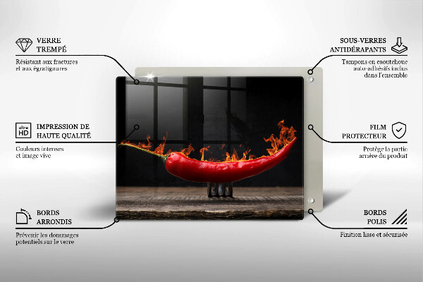 Chopping board Hot chili pepper