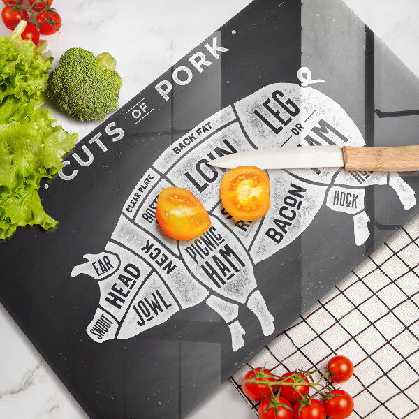 Chopping board Pork pig meat