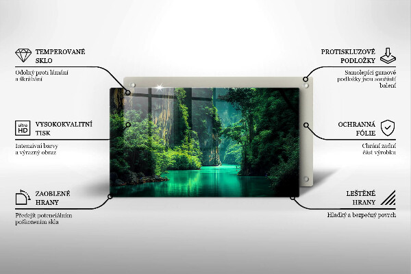 Chopping board Laguna landscape