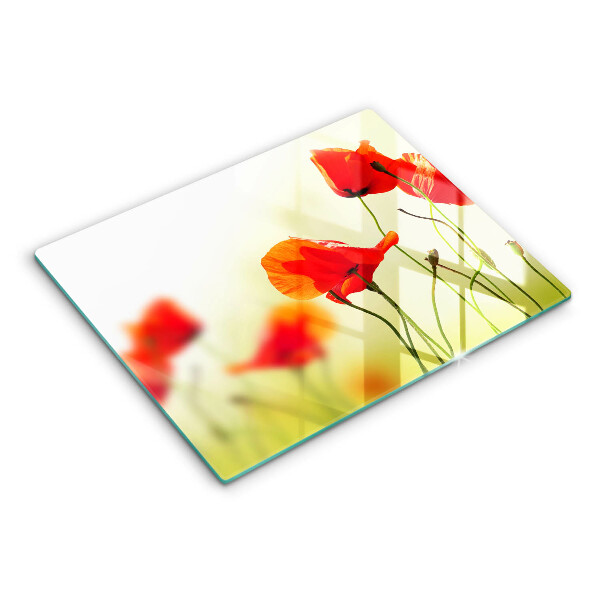 Chopping board Red flowers