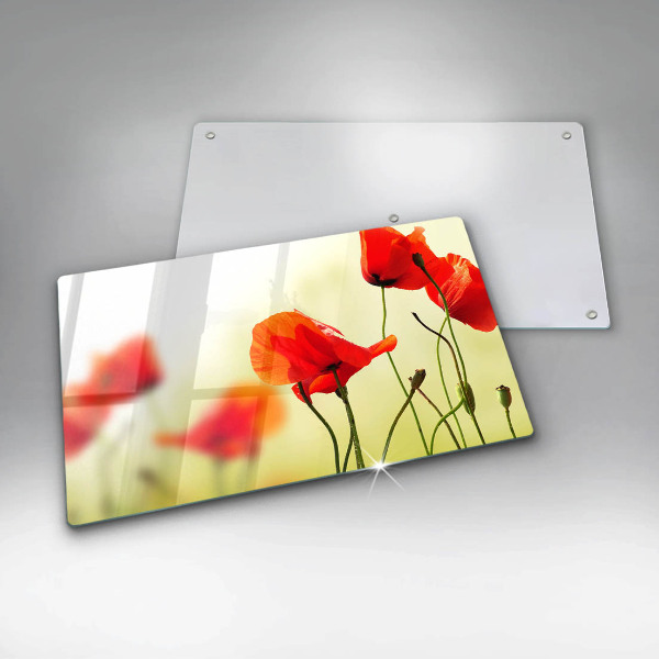 Chopping board Red flowers