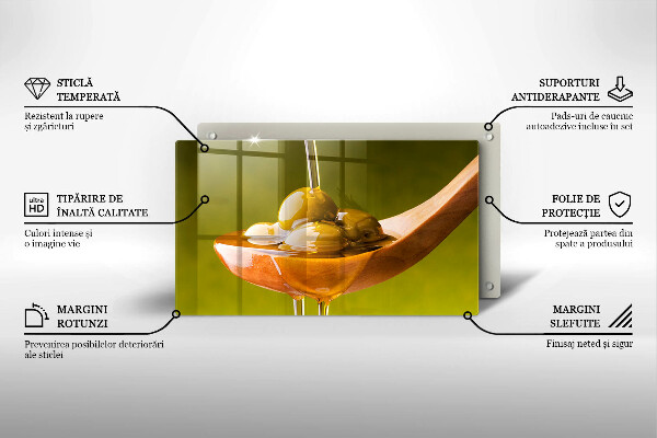 Chopping board Oliwa and olives