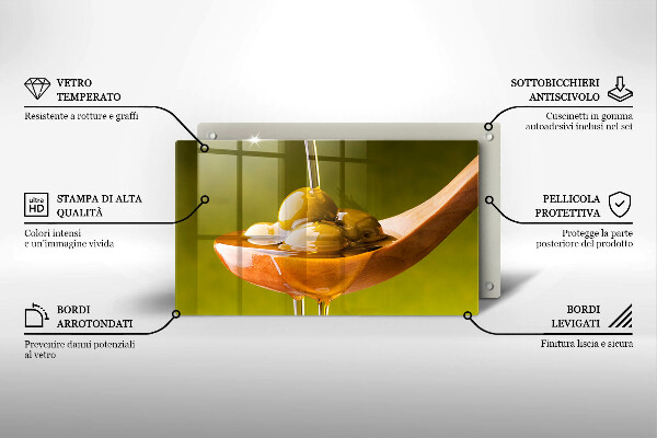 Chopping board Oliwa and olives