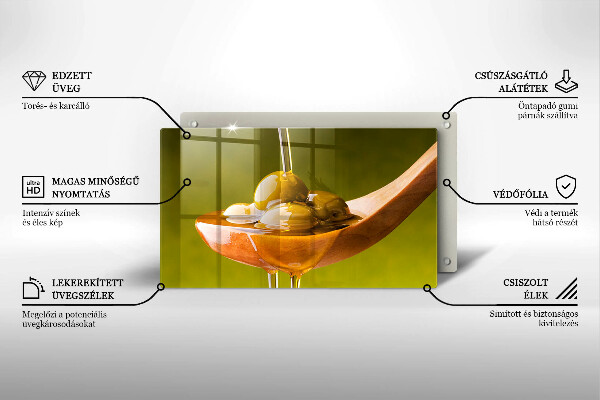 Chopping board Oliwa and olives