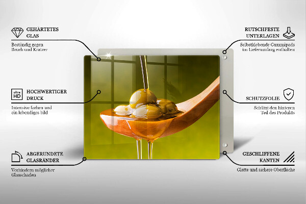 Chopping board Oliwa and olives