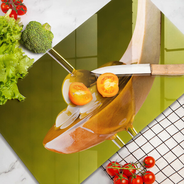 Chopping board Oliwa and olives