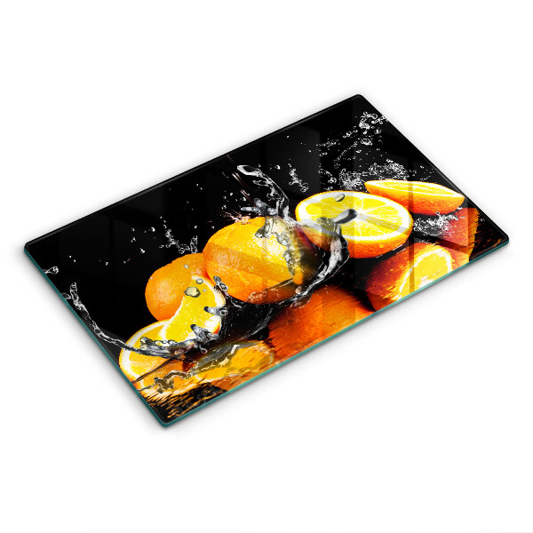 Chopping board Juicy fruit oranges