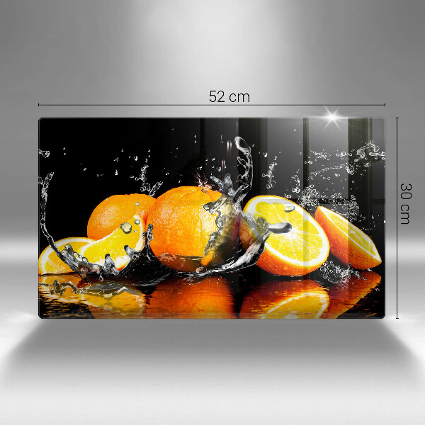 Chopping board Juicy fruit oranges