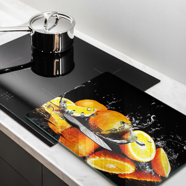Chopping board Juicy fruit oranges