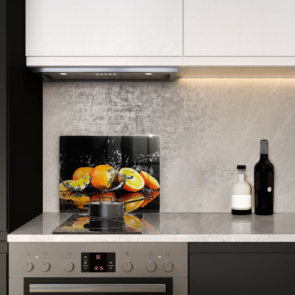 Chopping board Juicy fruit oranges