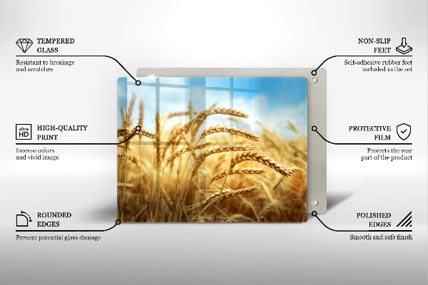 Chopping board Cereals in the field