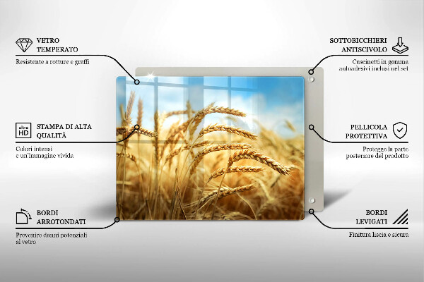 Chopping board Cereals in the field