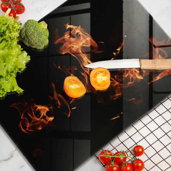 Chopping board Fire flame