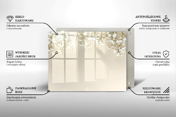 Chopping board Boho flowers