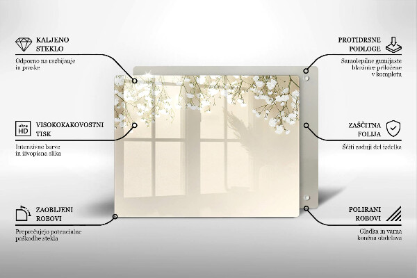 Chopping board Boho flowers