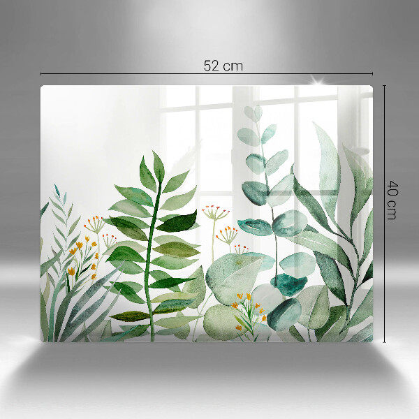 Chopping board Plant leaves illustration