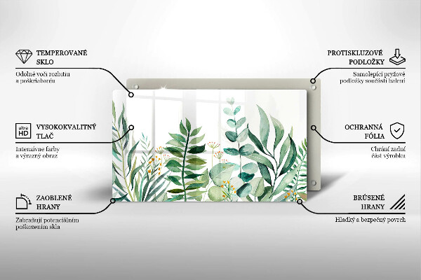 Chopping board Plant leaves illustration