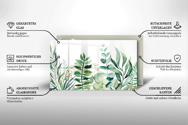 Chopping board Plant leaves illustration