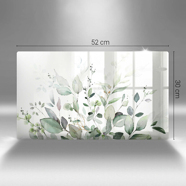 Chopping board Watercolor plants