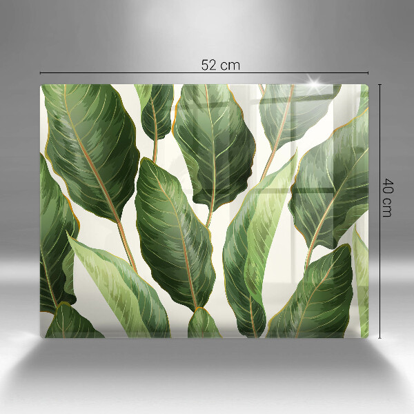 Chopping board Banana leaves