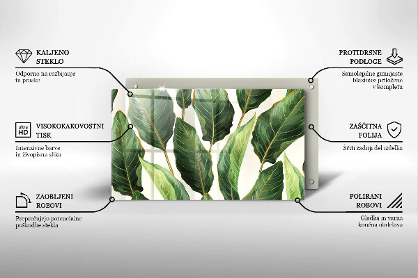 Chopping board Banana leaves