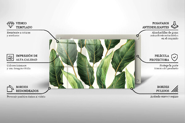 Chopping board Banana leaves