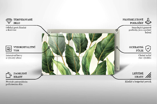 Chopping board Banana leaves