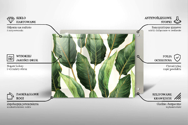 Chopping board Banana leaves