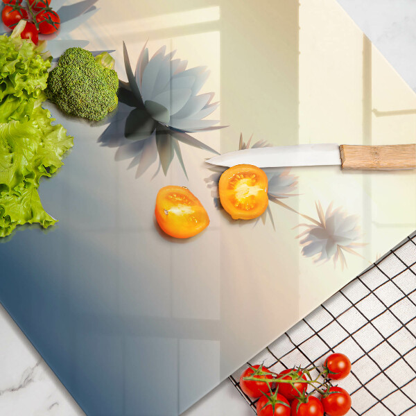 Kitchen worktop protector Lilie flowers on the water