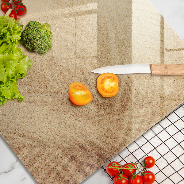 Glass worktop saver Beach sand and holidays