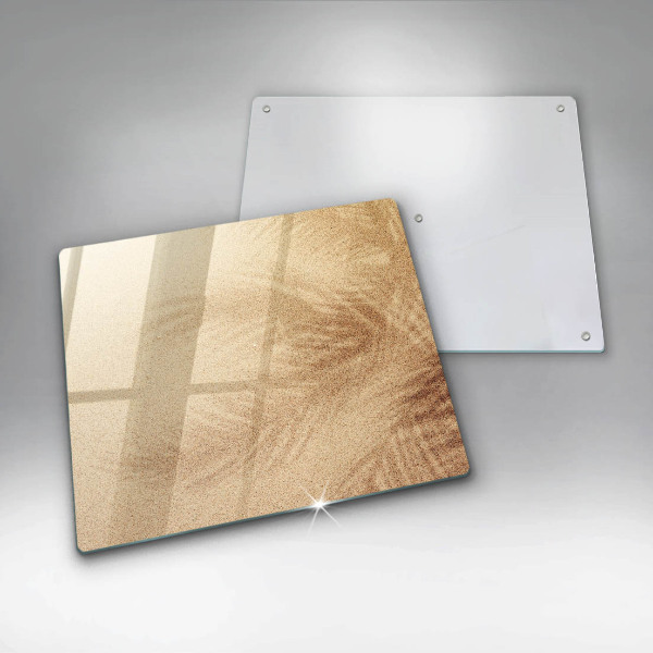 Glass worktop saver Beach sand and holidays