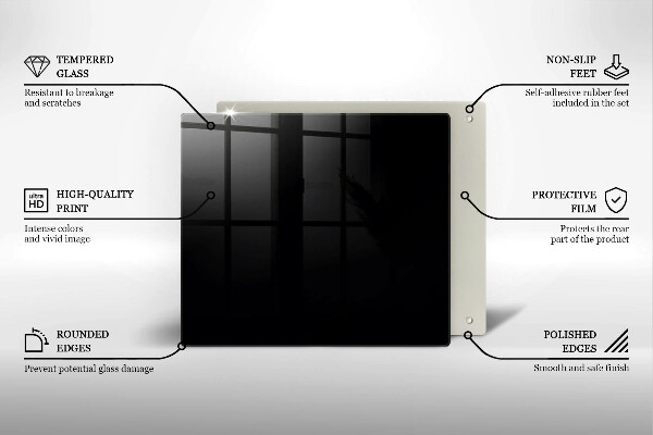 Chopping board Black colour