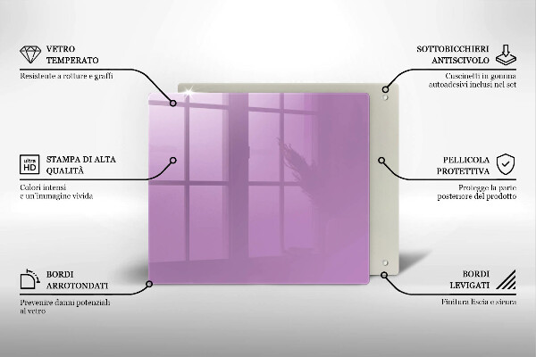 Kitchen worktop protector Violet colour