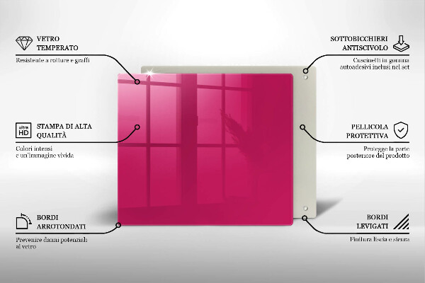 Kitchen worktop protector Pink color