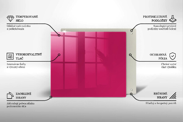 Kitchen worktop protector Pink color