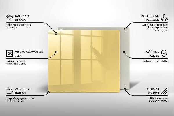 Kitchen worktop protector Yellow